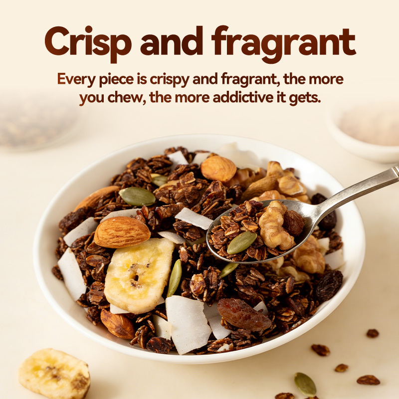 Mr. Squirrel® Black Chocolate Nut Oatmeal