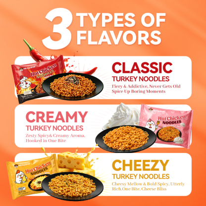 Mr. Squirrel® Spicy Korean-Style Instant Noodles (5-Pack)