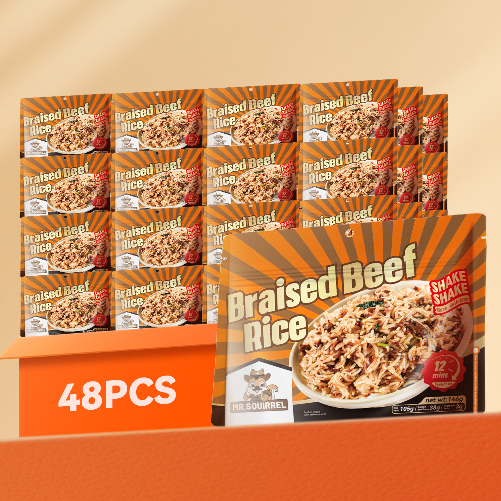 Mr. Squirrel® Taiwan Braised Beef Self-Heating Rice Meal (Wholesale)