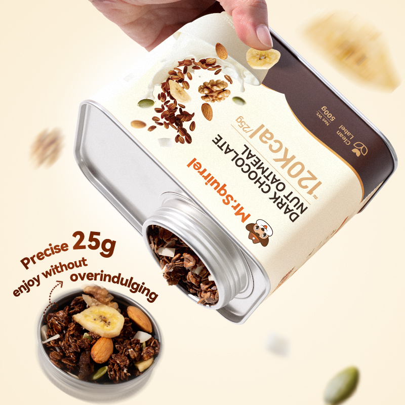 Mr. Squirrel® Black Chocolate Nut Oatmeal