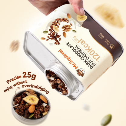 Mr. Squirrel® Black Chocolate Nut Oatmeal