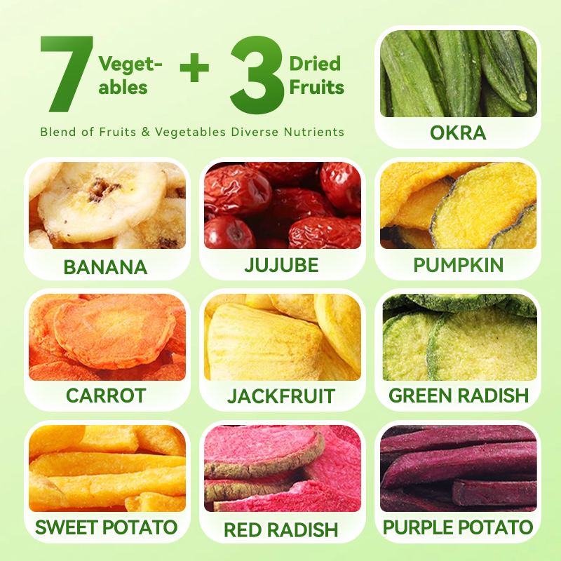 Mr. Squirrel® 10-in-1 Mixed Fruit & Vegetable Chips