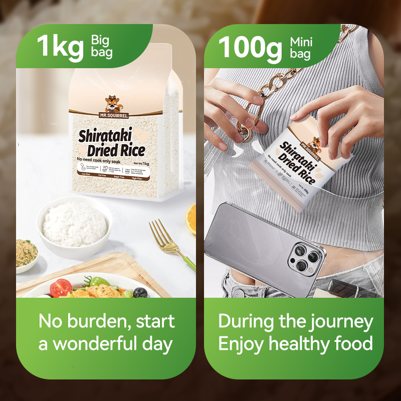 Mr. Squirrel® Dried Shirataki Rice