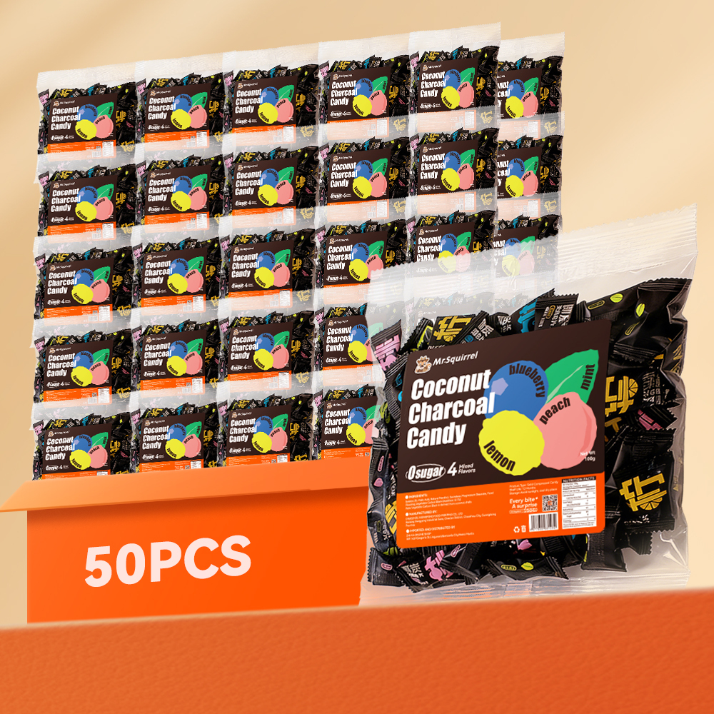 Mr. Squirrel® Coconut Charcoal Mint Candy （wholesale）