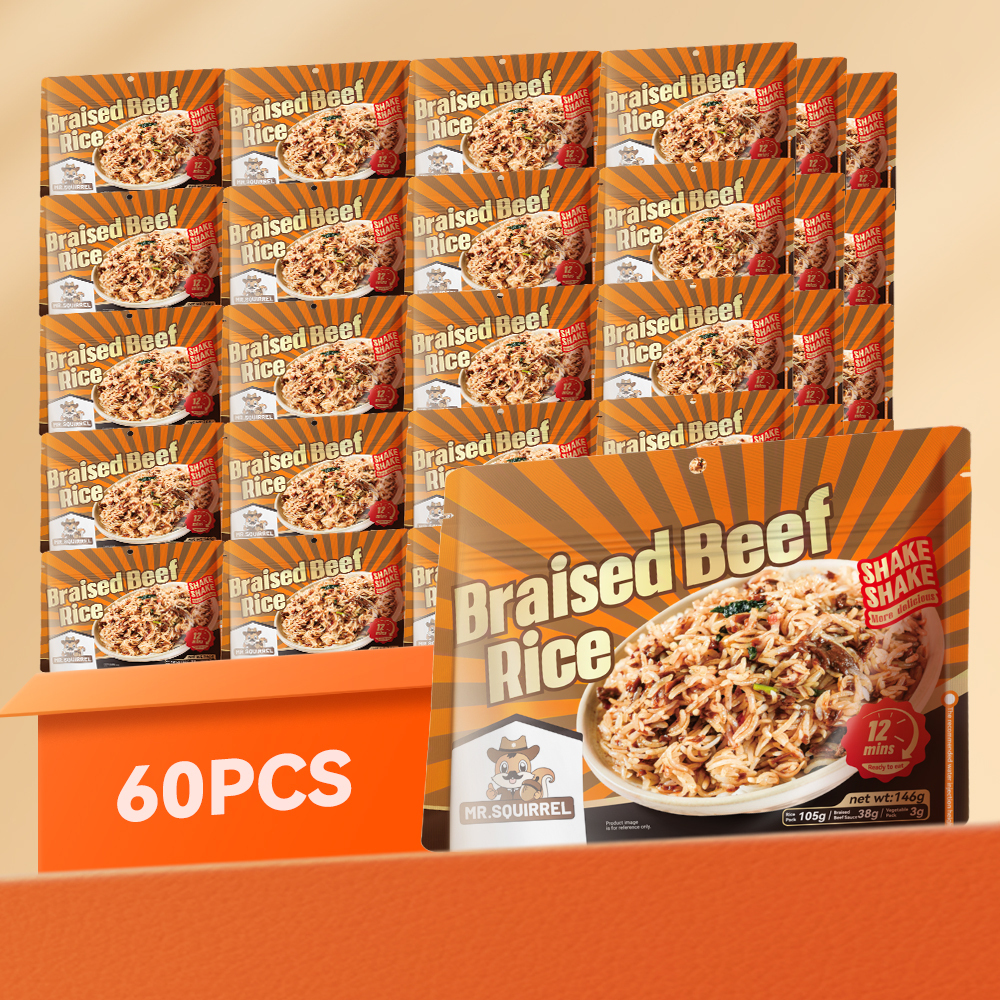 Mr. Squirrel® Taiwan Braised Beef Self-Heating Rice Meal (Wholesale)