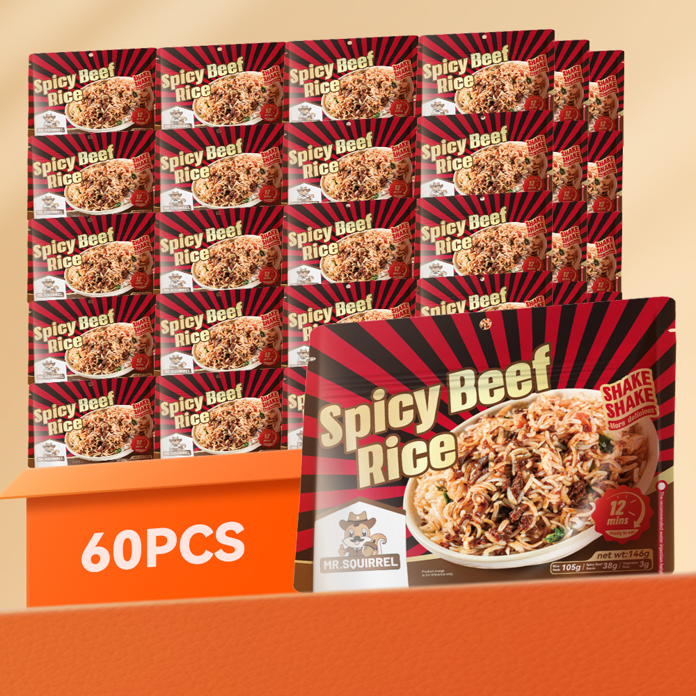 Mr. Squirrel® Spicy Beef Self-Heating Rice Meal (Wholesale)