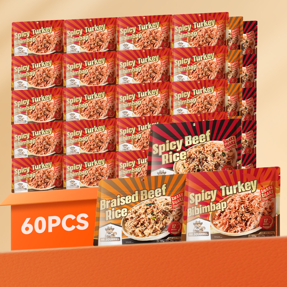 Mr. Squirrel® Mixed Flavor Self-Heating Rice Meal (Wholesale)