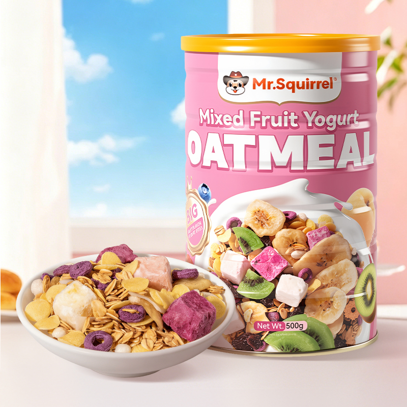 Mr. Squirrel® Triple-Flavor Yogurt Oatmeal