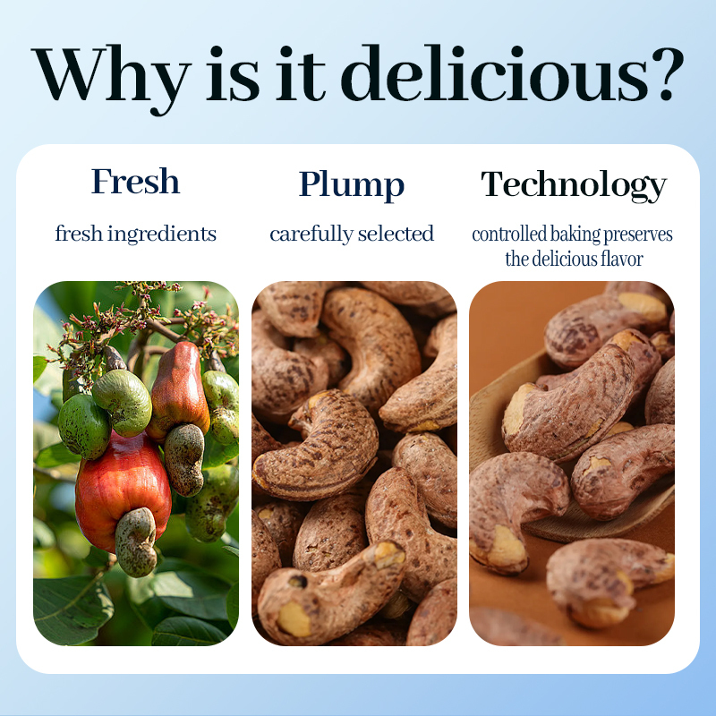 Mr. Squirrel® Purple-Skin Roasted Cashew Nuts