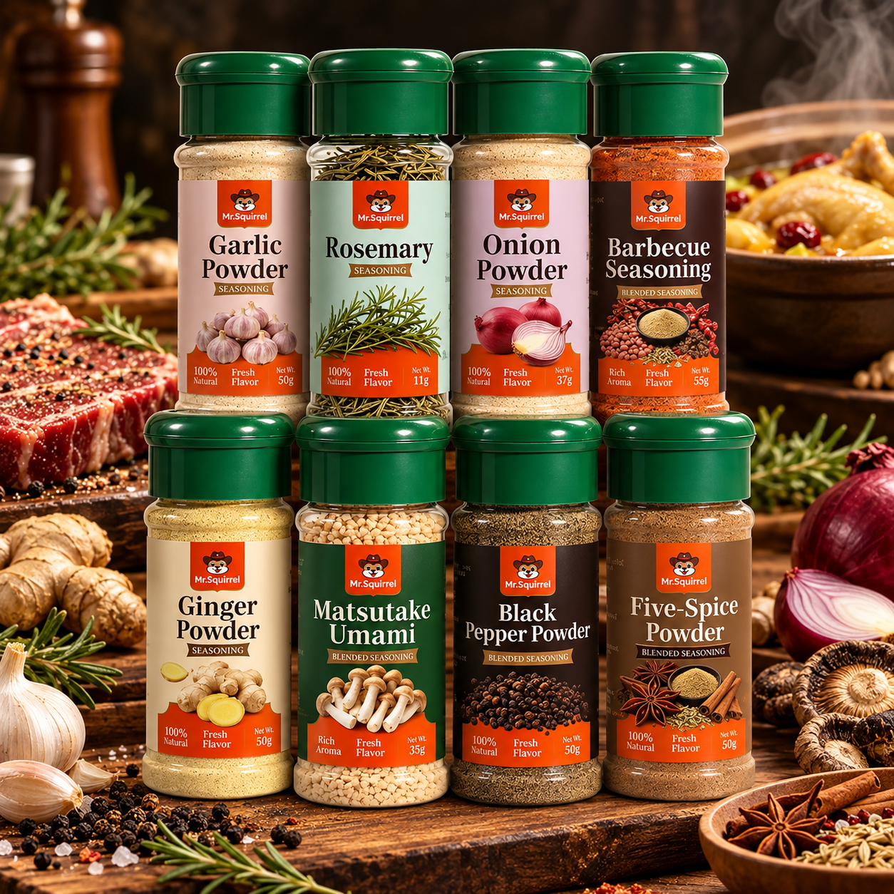 Mr. Squirrel® Natural Seasoning Powder Set