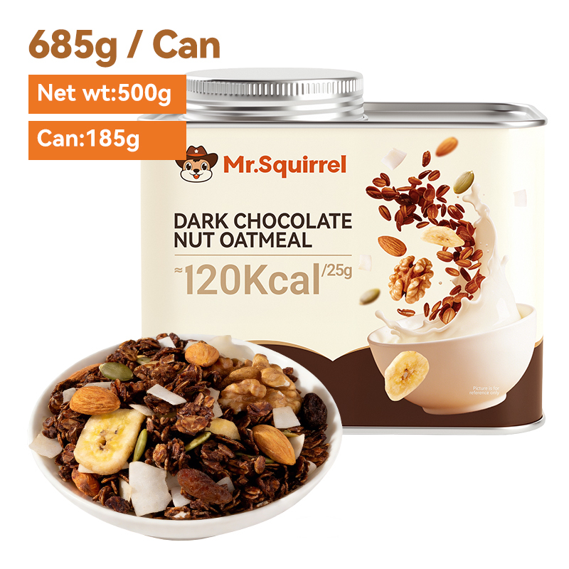 Mr. Squirrel® Black Chocolate Nut Oatmeal