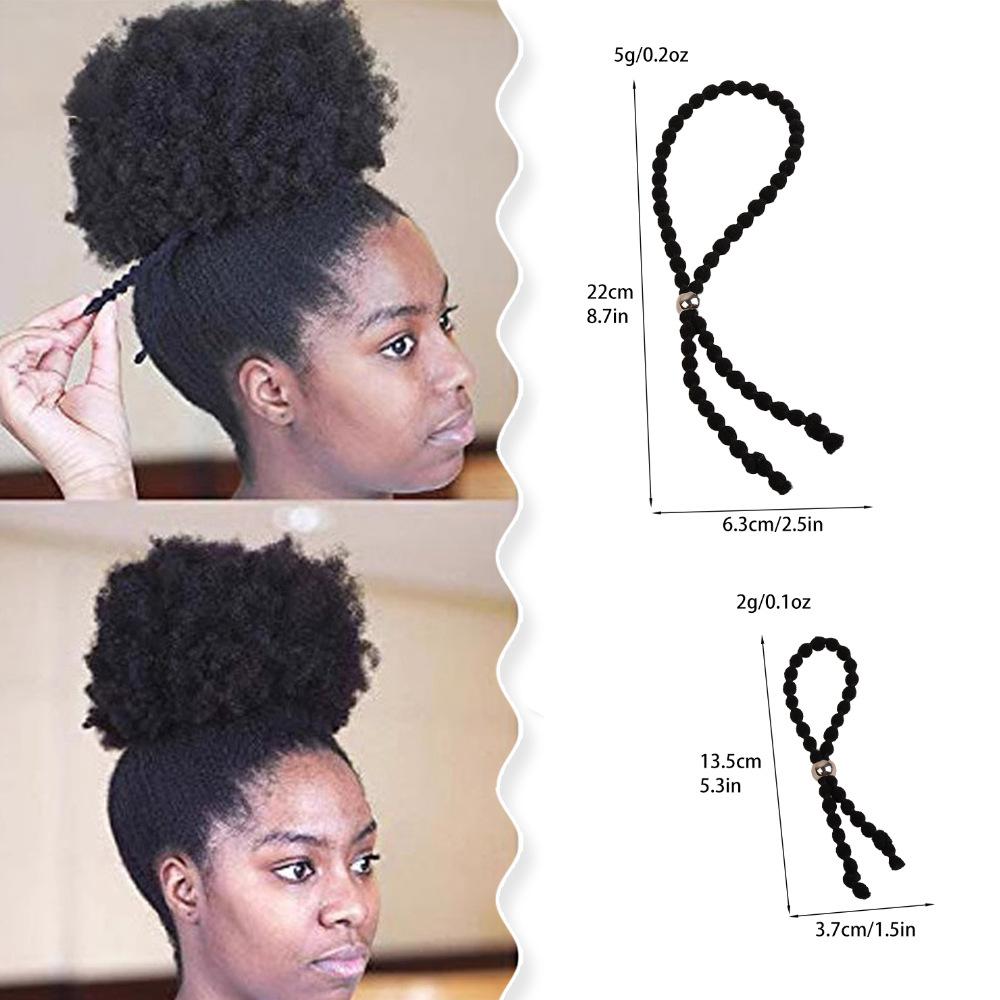 Adjustable Headband Hair Rope African Bubble Ponytail Hair Band Natural Curly Hair Band Wholesale