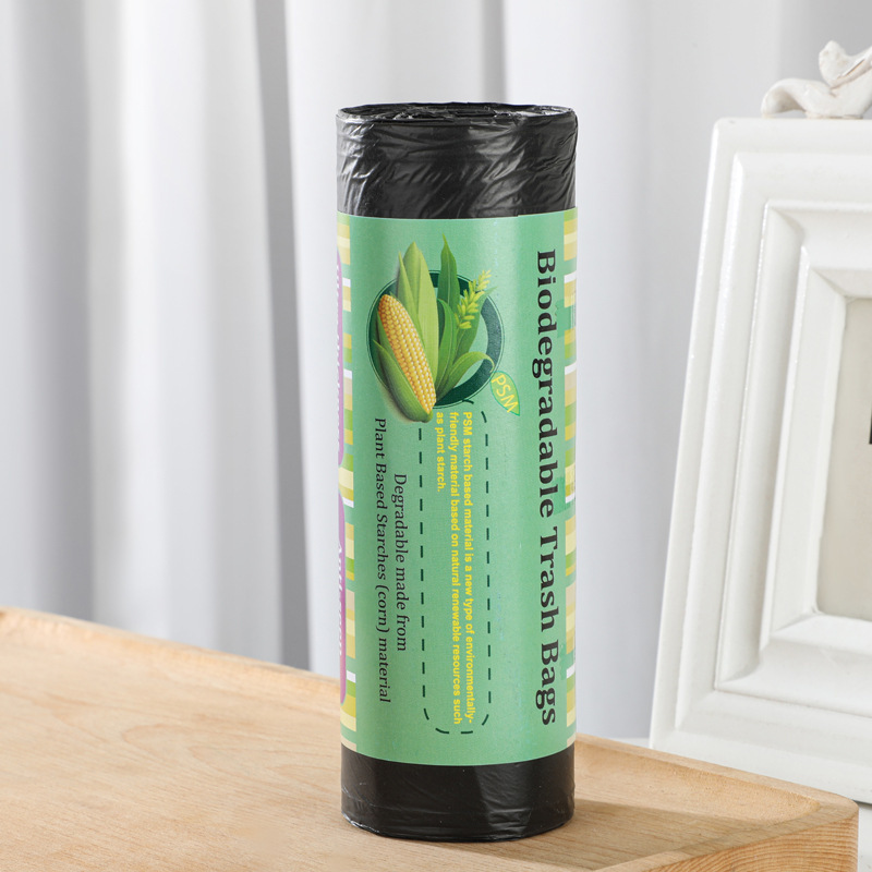 Biodegradable garbage bags environmental protection thickened and enlarged starch-based kitchen degradable garbage bags wholesale