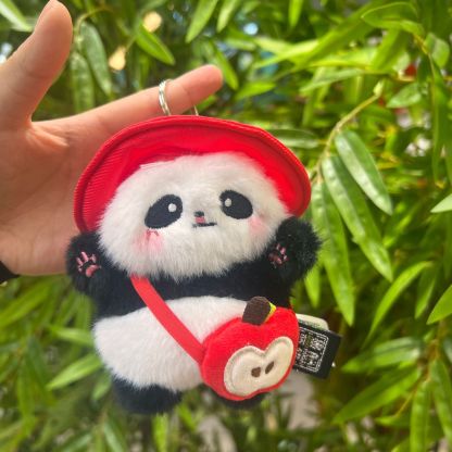 Cute Panda Plush Charm - Backpack Keychain, Travel Bag Decoration Plush Pendant