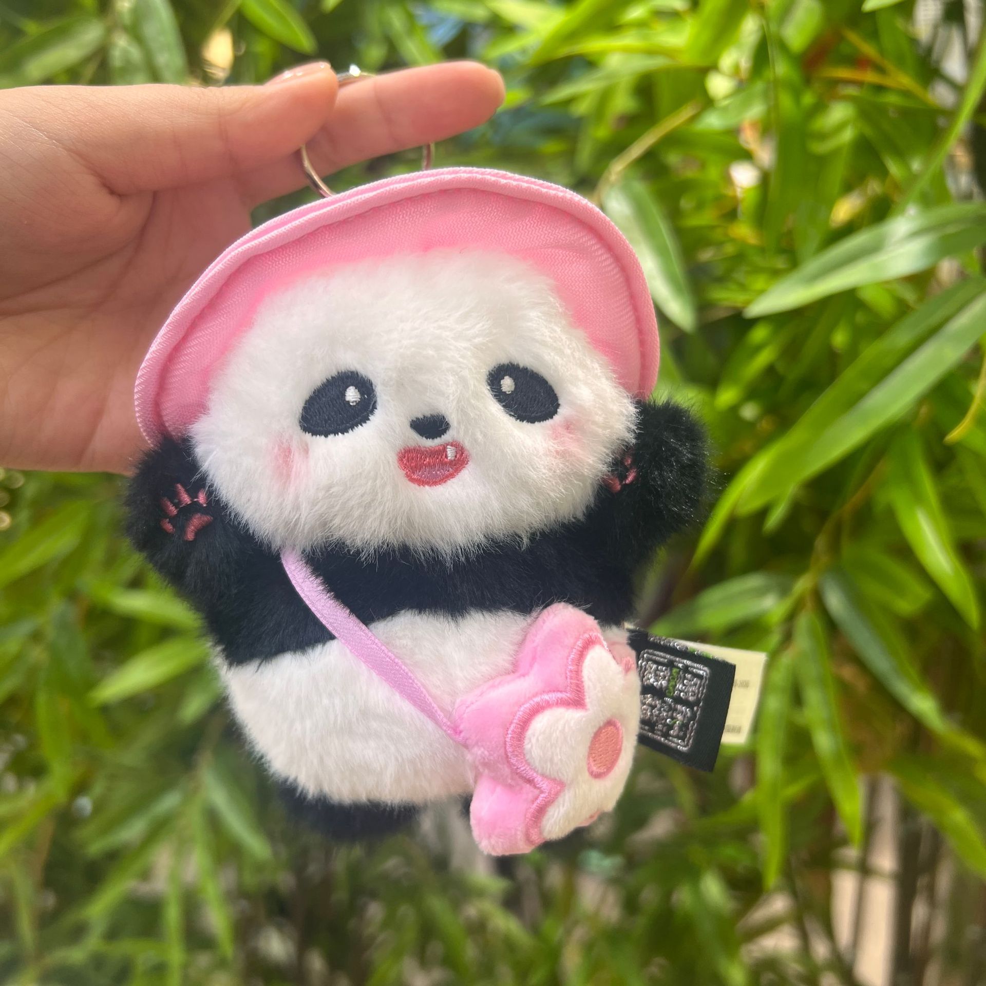 Cute Panda Plush Charm - Backpack Keychain, Travel Bag Decoration Plush Pendant