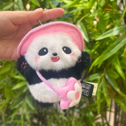 Cute Panda Plush Charm - Backpack Keychain, Travel Bag Decoration Plush Pendant