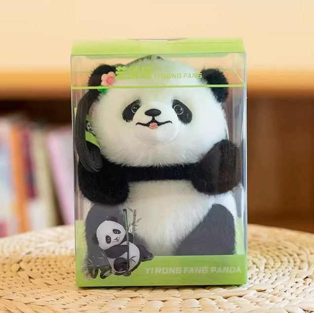 Premium Plush Panda Toys for Kids - Huahua & Qizai Dolls, Qizai Keychains & Bag Charms