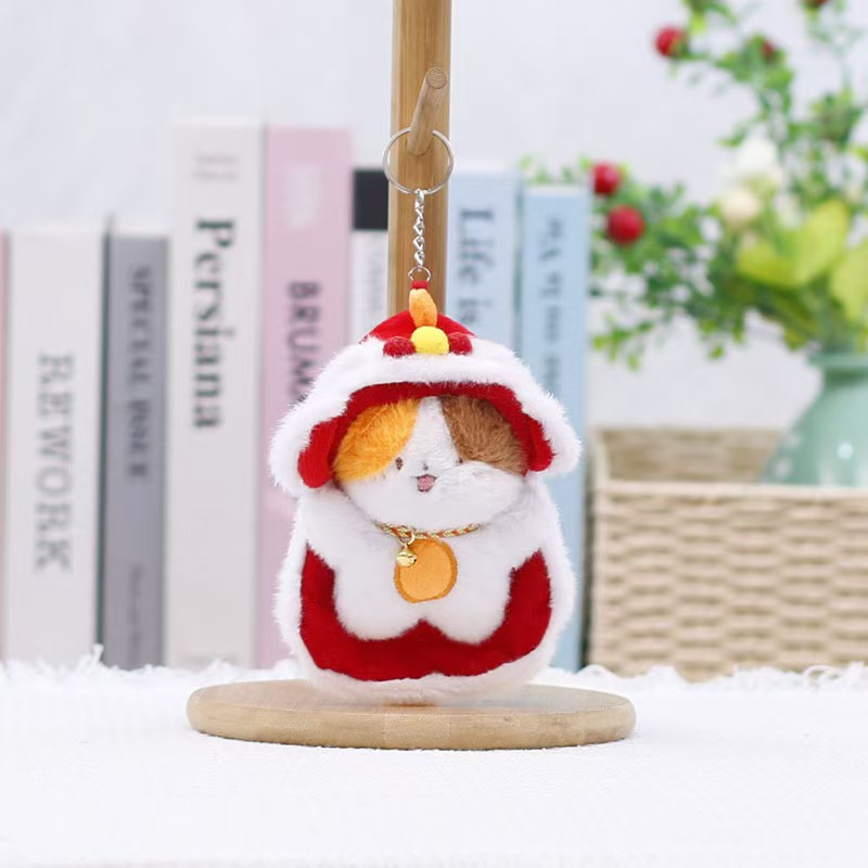 Chinese-style Plush Toys: Dragon-lion Dance Themed Panda Dolls, Adorable Claw Machine Figurines, Bag Charms & Keychain Pendants