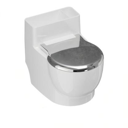 New Chinese Style Wall-Mounted Toilet Ashtray with Lid - Large Cute Creative Gift, Stylish & Ash-Proof