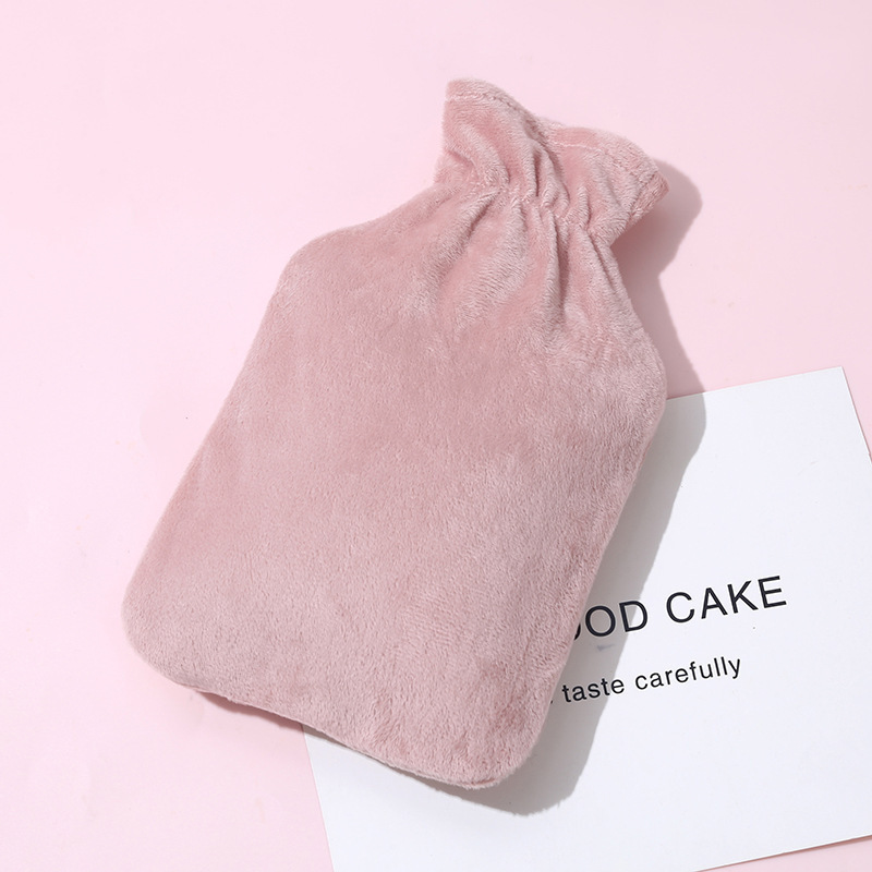 Water injection hot water bag thickened explosion-proof girls hand warmer hot compress stomach foot warmer artifact imitation rabbit flannel irrigation hand warmer bag