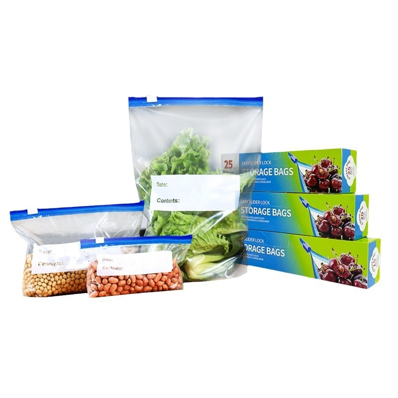 Food-grade preservation bags, flash-seal slider lock sealed bags, free