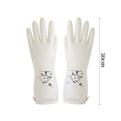 Household Gloves for Dishwashing - Special for Kitchen Cleaning, Waterproof, Multi-Purpose (Suitable for Washing Dishes, Laundry, etc.) - Made of PVC Rubber with Elastic Drawstring Cuff & Hanging Design