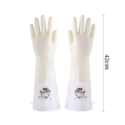 Household Gloves for Dishwashing - Special for Kitchen Cleaning, Waterproof, Multi-Purpose (Suitable for Washing Dishes, Laundry, etc.) - Made of PVC Rubber with Elastic Drawstring Cuff & Hanging Design