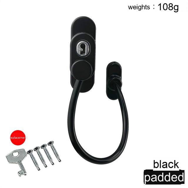 Window Snap Latch Latch Casement Window Limiter Sliding Door Lock Aluminum Alloy Protection Anti-theft Children's Door and Window Safety Lock