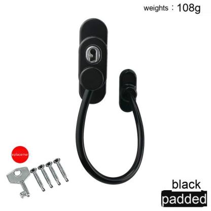 Window Snap Latch Latch Casement Window Limiter Sliding Door Lock Aluminum Alloy Protection Anti-theft Children's Door and Window Safety Lock