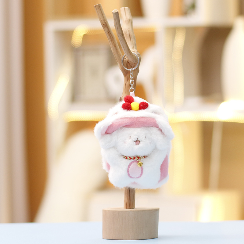 Chinese-style Plush Toys: Dragon-lion Dance Themed Panda Dolls, Adorable Claw Machine Figurines, Bag Charms & Keychain Pendants