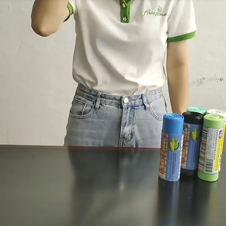 Biodegradable garbage bags environmental protection thickened and enlarged starch-based kitchen degradable garbage bags wholesale