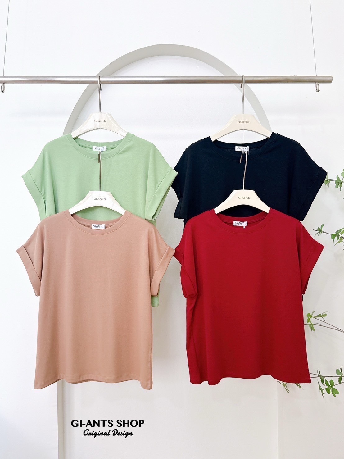 A108 📢📢 Round neck Tshirt with big double sleeves