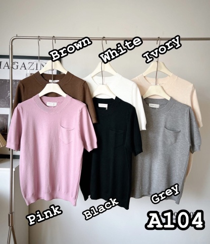 A104  🍂🧡 Soft Wool Pocket Knit – Korean Style 🧡🍂