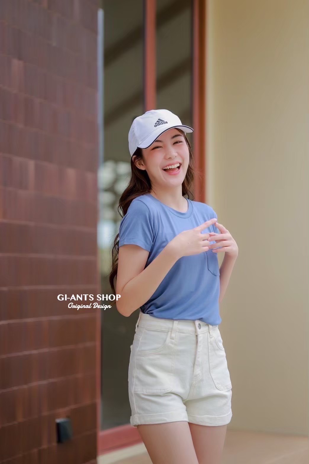 A7 Sharp pocket round collar rayon top