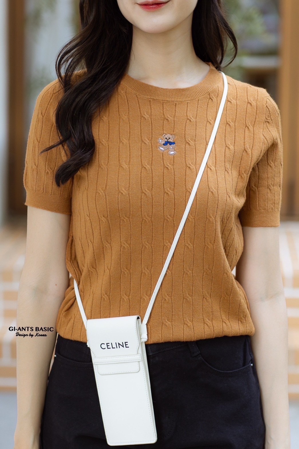 Silk Shirt with Bear Embroidery – Korean Party Style