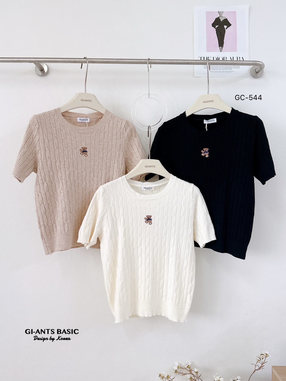 Silk Shirt with Bear Embroidery – Korean Party Style