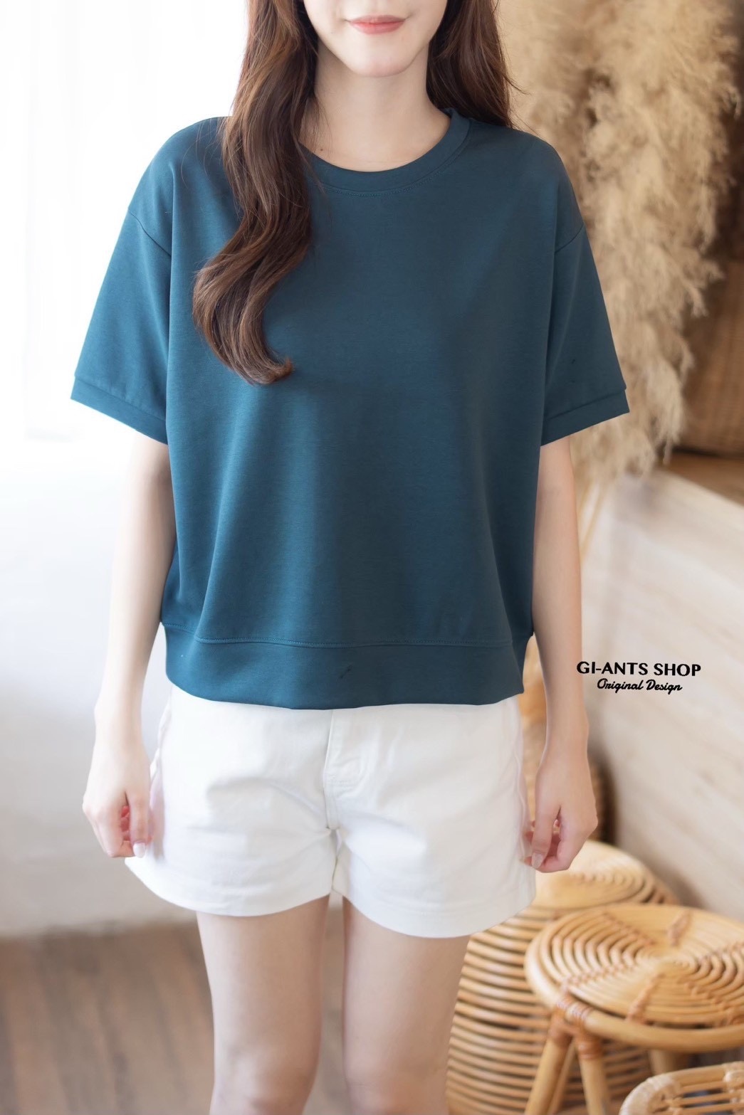 A112 Round-Neck T-Shirt with Doll Sleeves