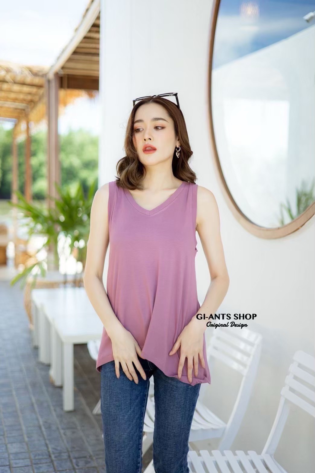 A120 Non-sleeve Rayon Top