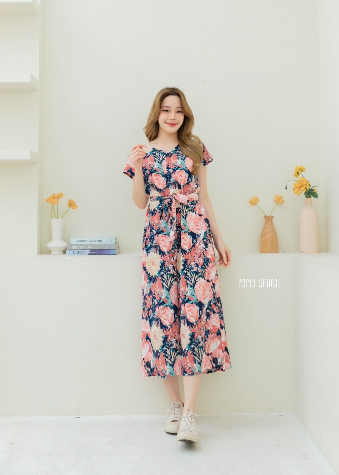 A52 Comfy & Cute  flowery Jumpsuit PA