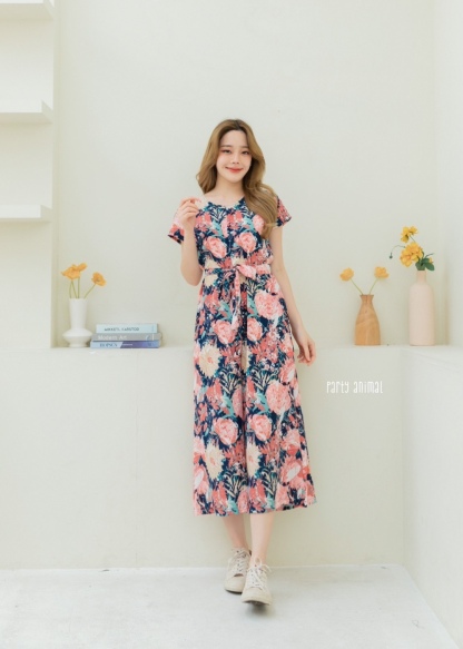A52 Comfy & Cute  flowery Jumpsuit PA