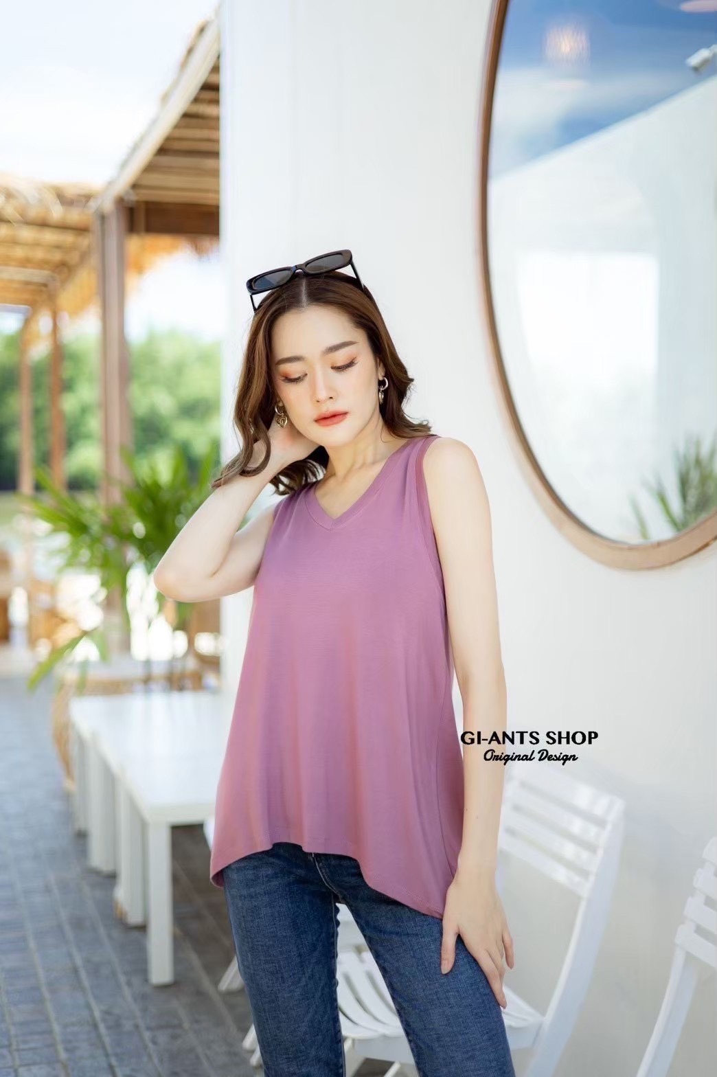 A120 Non-sleeve Rayon Top