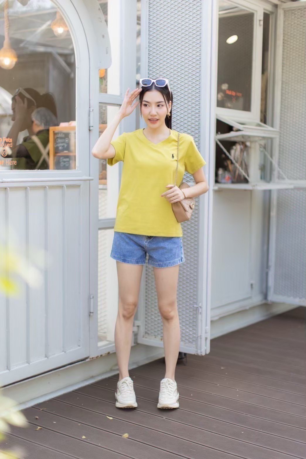 A12 Vneck POLO Tshirt – Embroidered Detail