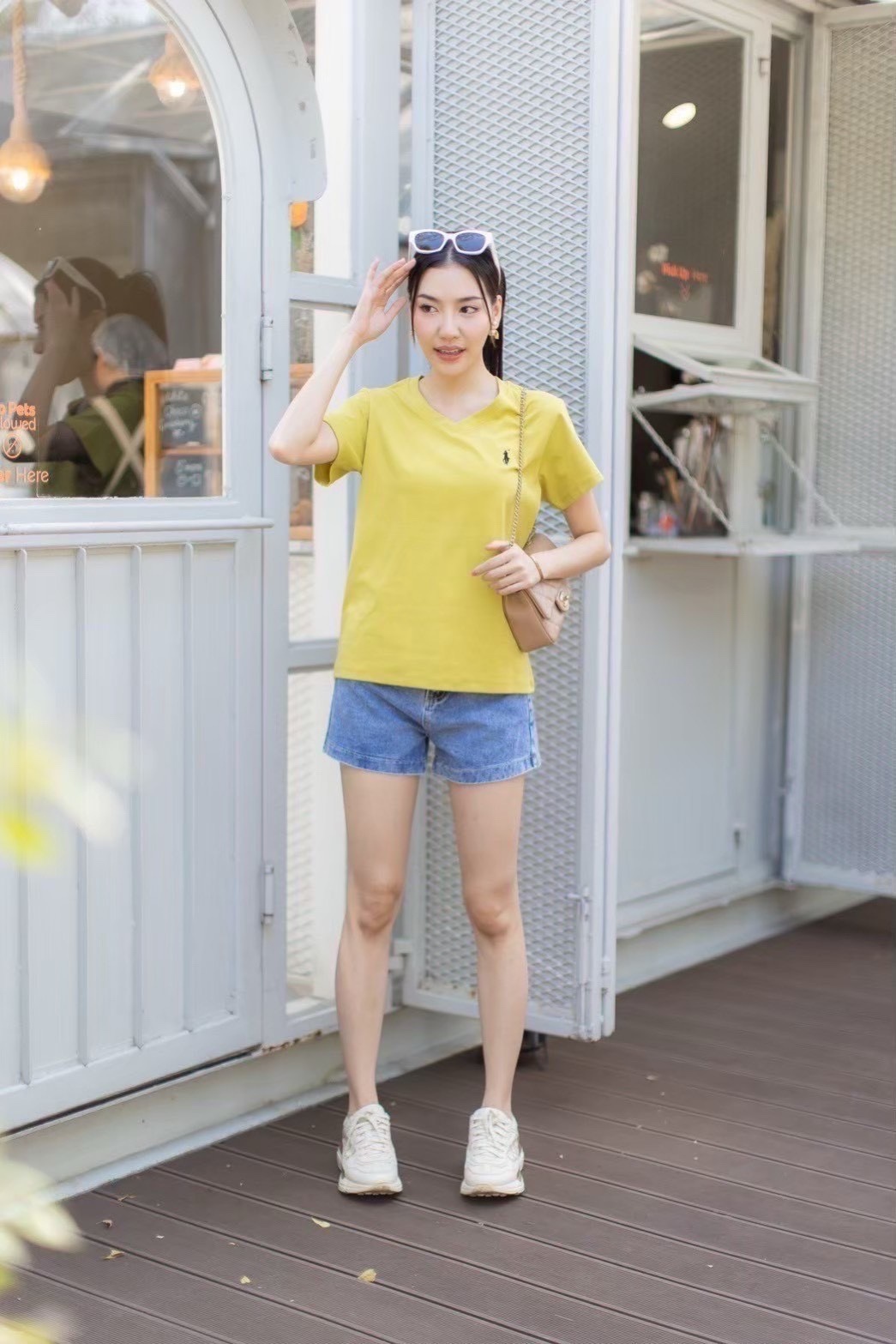 A12 Vneck POLO Tshirt – Embroidered Detail