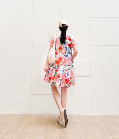 A21 ^^ Red Floral PA Dress 