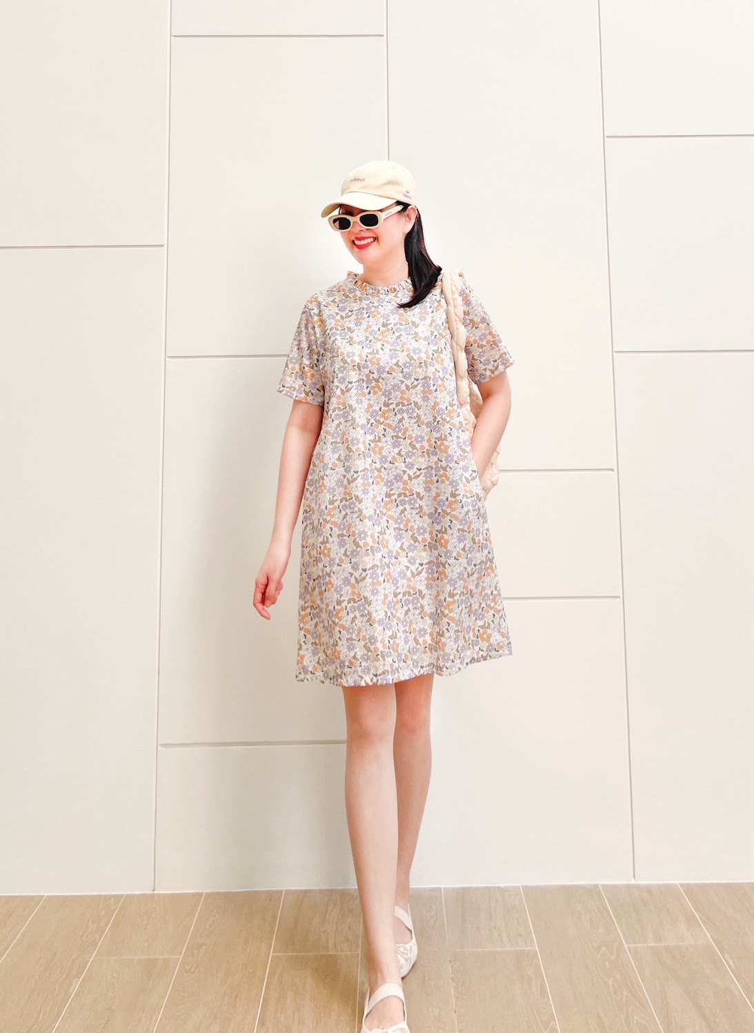 A49 Ruffle Neck Dress PA