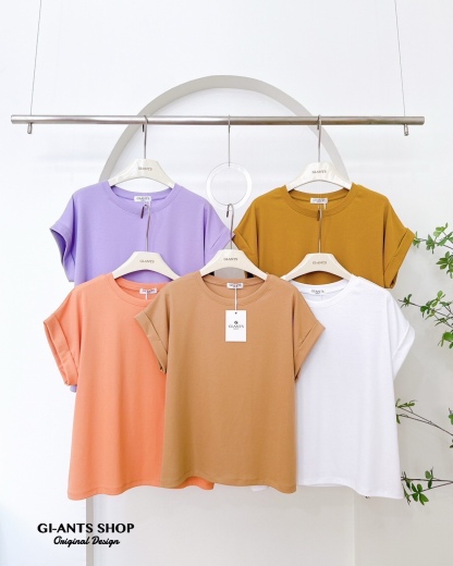 A108 📢📢 Round neck Tshirt with big double sleeves