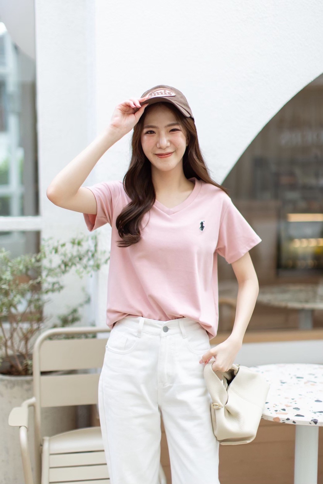 A12 Vneck POLO Tshirt – Embroidered Detail