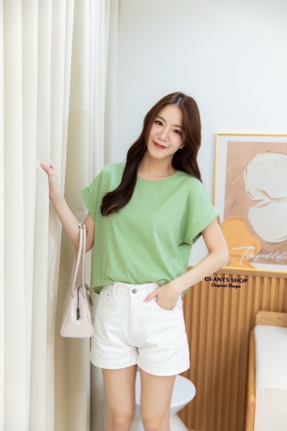 A108 📢📢 Round neck Tshirt with big double sleeves