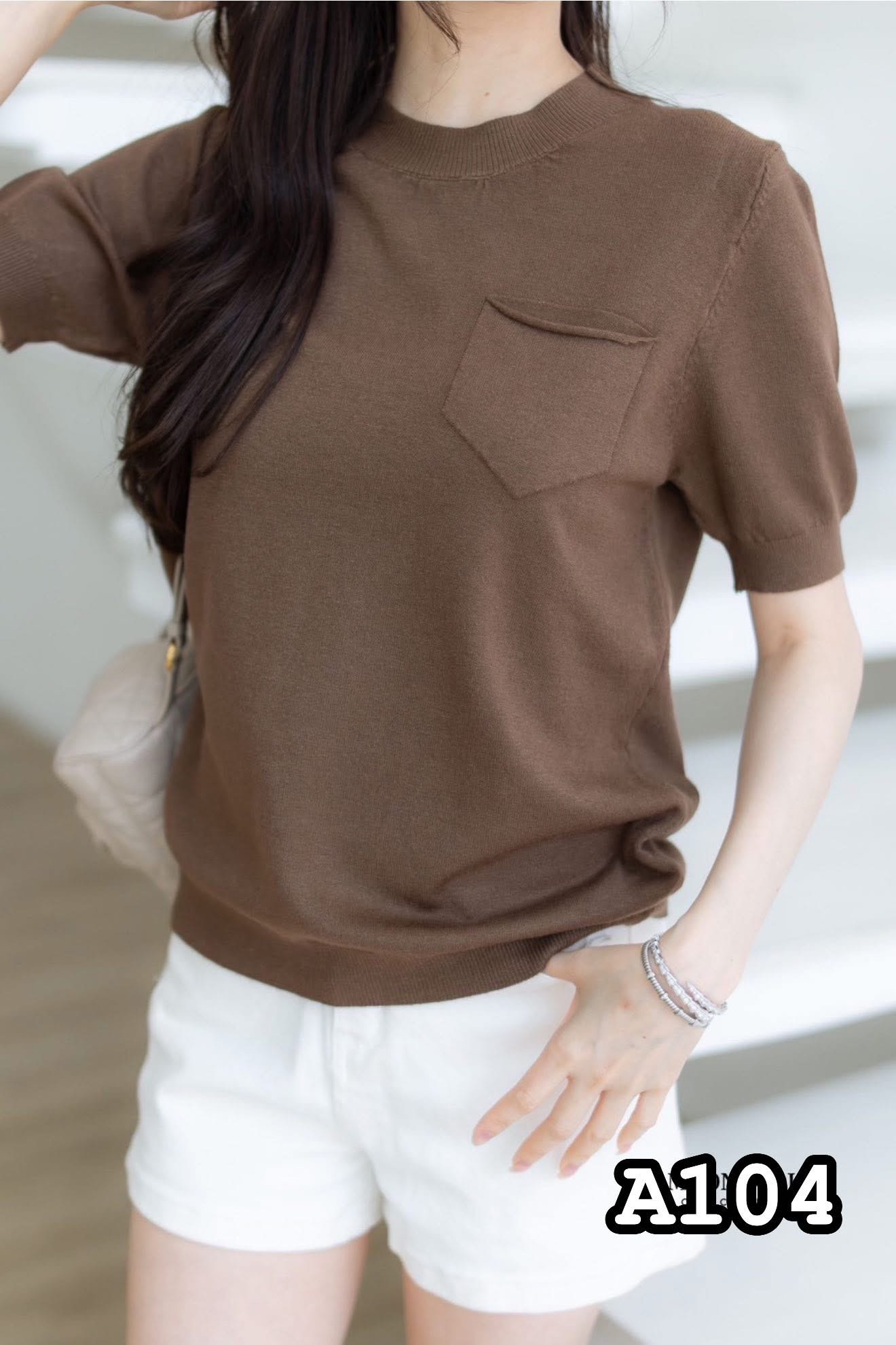 A104  🍂🧡 Soft Wool Pocket Knit – Korean Style 🧡🍂