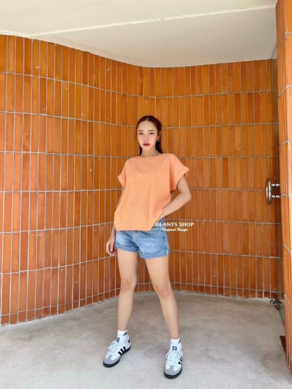 A108 📢📢 Round neck Tshirt with big double sleeves